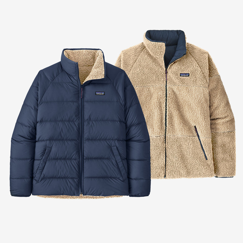 Load image into Gallery viewer, Patagonia Men's Reversible Silent Down Fleece Jacket