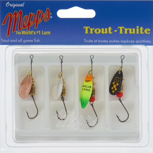 Mepps 4-Pack Trouter Kit Siwash