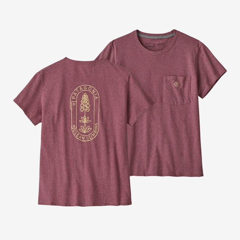 Load image into Gallery viewer, Patagonia Women's Clean Climb Bloom Pocket Responsibili-Tee®