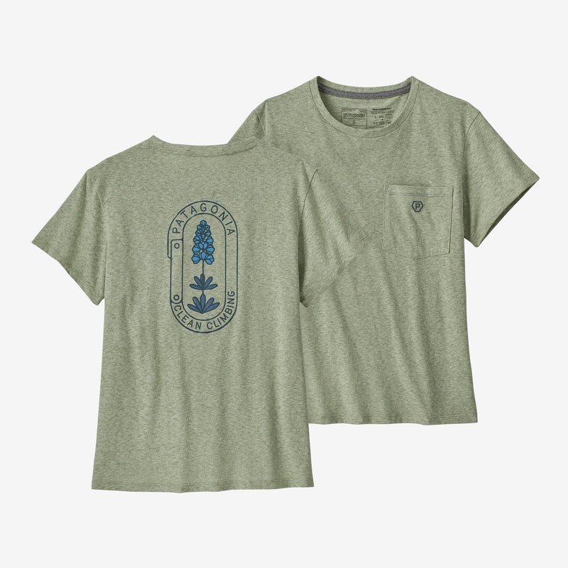 Load image into Gallery viewer, Patagonia Women's Clean Climb Bloom Pocket Responsibili-Tee®