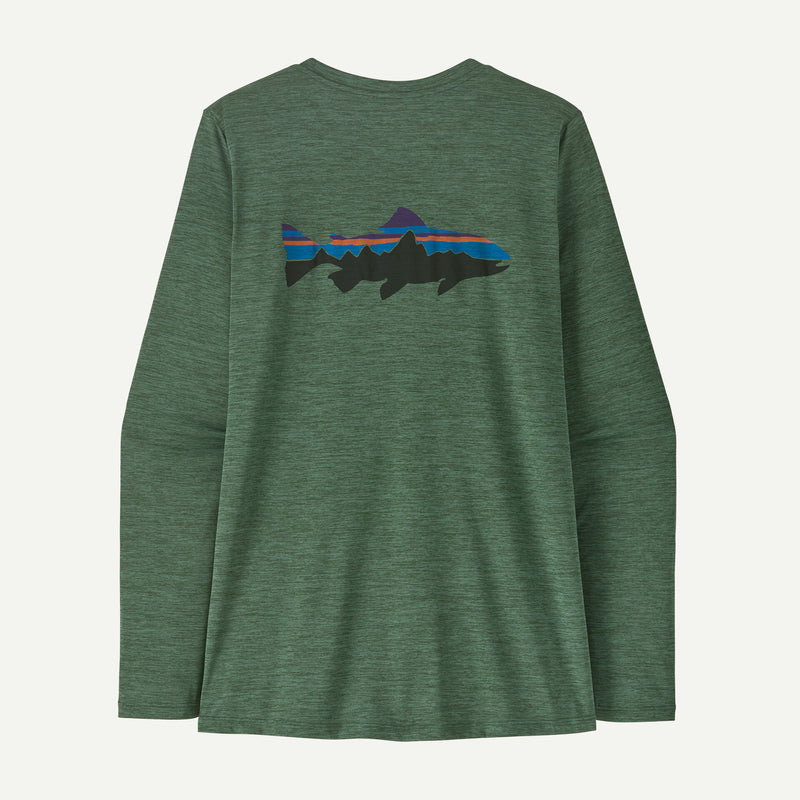 Load image into Gallery viewer, Patagonia Women's Long-Sleeved Capilene® Cool Daily Shirt - Fitz Roy Trout