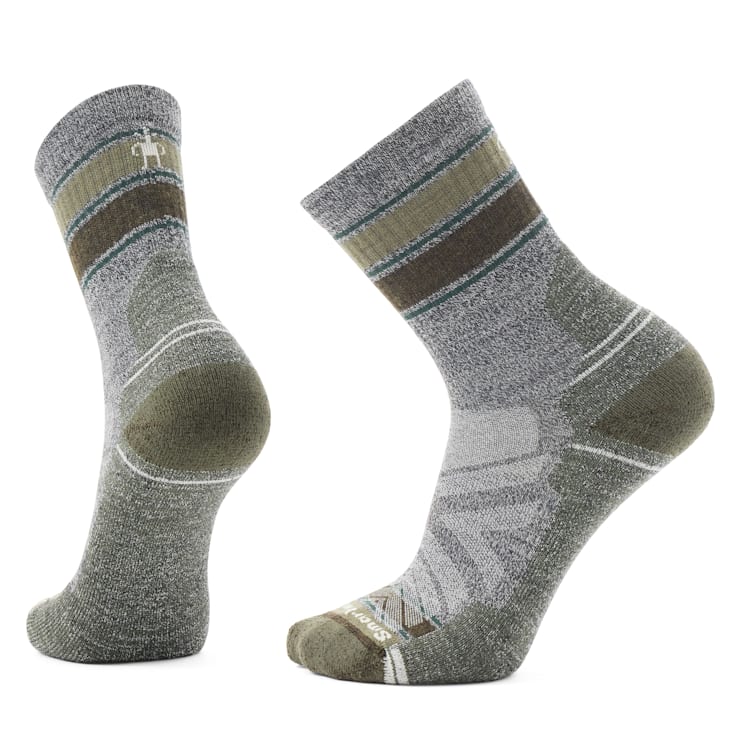 Load image into Gallery viewer, Smartwool Hike Light Cushion Striped Mid Crew Socks