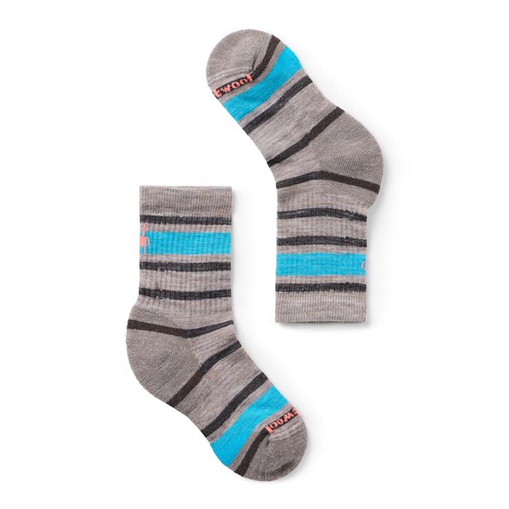 Load image into Gallery viewer, Smartwool Kids' Hike Light Cushion Striped Crew Socks