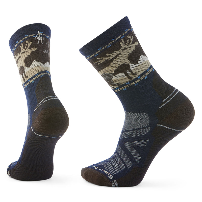 Load image into Gallery viewer, Smartwool Hike Light Cushion Mountain Moose Crew Socks