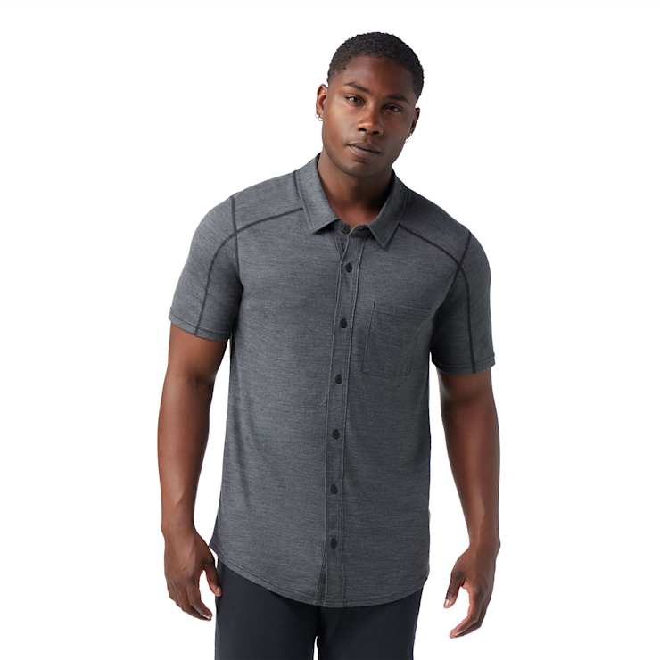 Load image into Gallery viewer, Smartwool Men's Short Sleeve Button Down