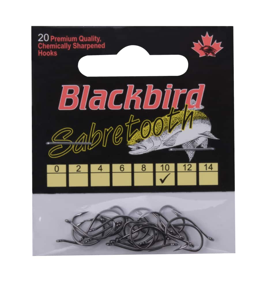 blackbird fishing hooks Sabretooth Premium Hooks, Size 8 these are perfect for any light tackle application.These swivels are size nine and they come in packs of ten or fifty Ringed Live Bait Hooks -