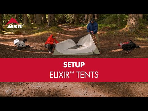 Load and play video in Gallery viewer, MSR Elixir™ 4 Backpacking Tent (discontinued model)
