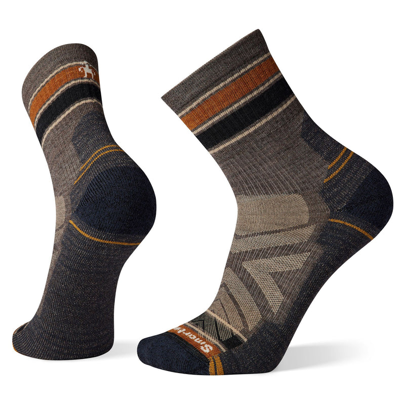 Load image into Gallery viewer, Smartwool Hike Light Cushion Striped Mid Crew Socks