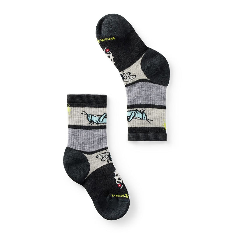 Load image into Gallery viewer, Smartwool Kids' Hike Full Cushion Garden Bugs Pattern Crew Socks