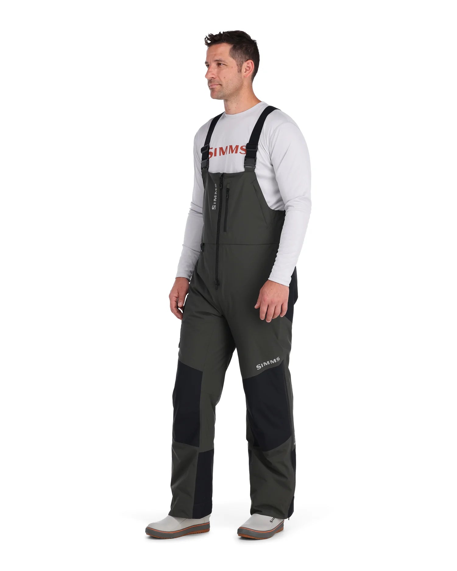 Simms M's Guide Insulated Bib, Carbon / L