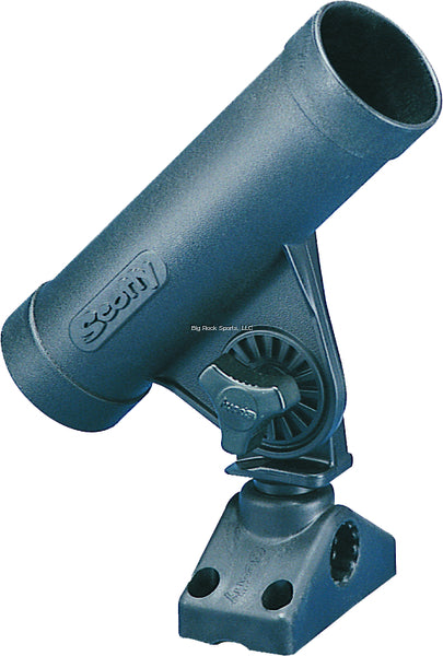 Scotty 0250 Rodmaster Adjustable Tube Rod Holder, Black, w/ 0241 Side/Deck Mount (4488605 043687)