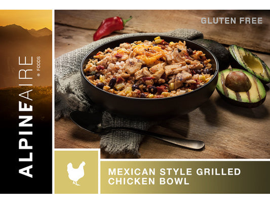AlpineAire Mexican Style Grilled Chicken Bowl (with Rice and Beans)