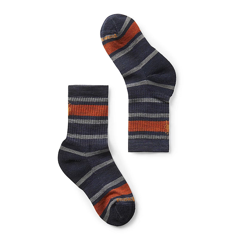 Load image into Gallery viewer, Smartwool Kids' Hike Light Cushion Striped Crew Socks