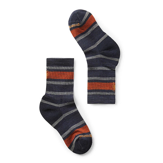 Smartwool Kids' Hike Light Cushion Striped Crew Socks