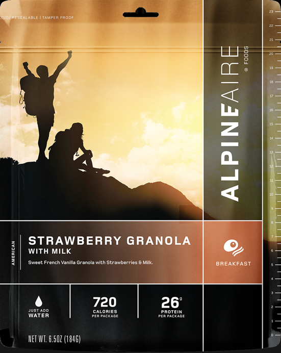 AlpineAire Strawberry Granola with Milk