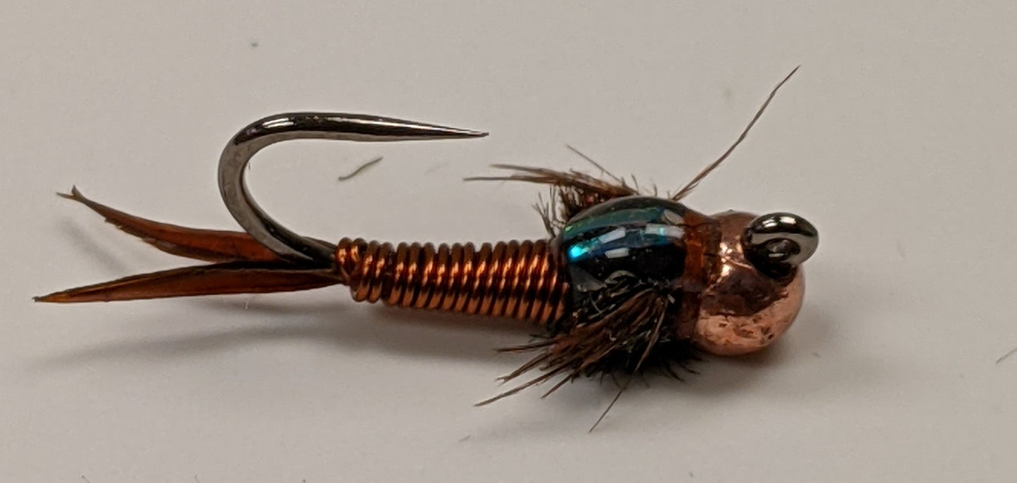 Jig Expoxyback Copper Nymph #14