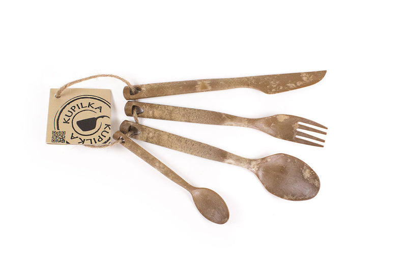Load image into Gallery viewer, Kupilka Cutlery Set: Fork, Knife, Spoon and Teaspoon