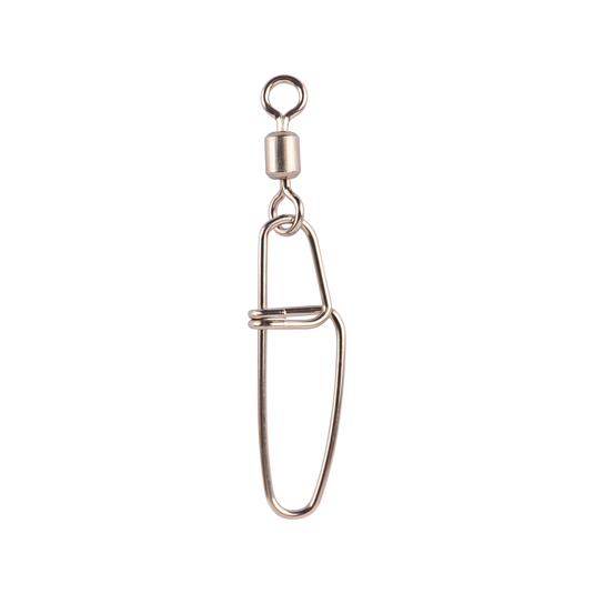 Mustad Stainless Steel Rolling Swivel with Insurance Snap DLSS03