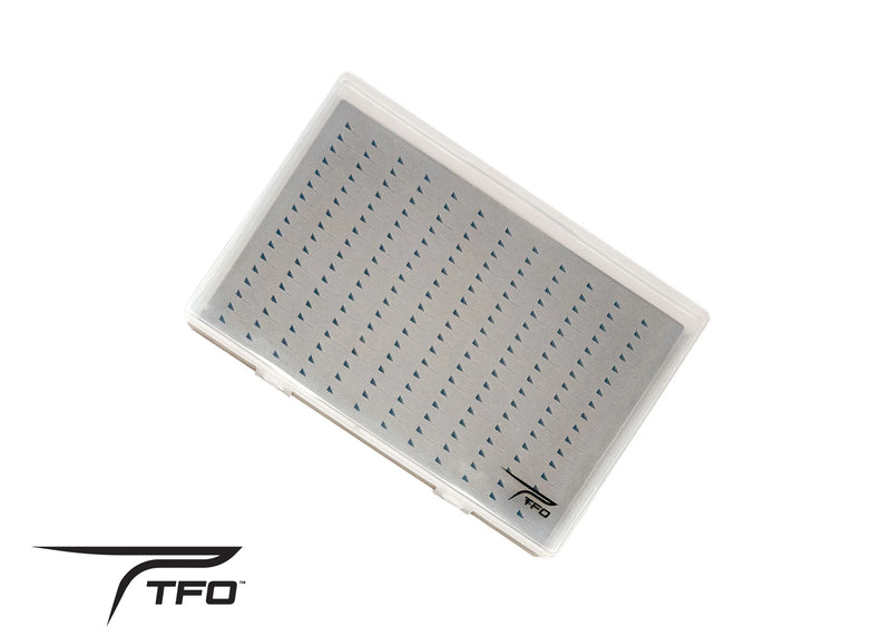 Load image into Gallery viewer, TFO Clear Fly Box With Triangle Slit Foam, Holds 204 Flies
