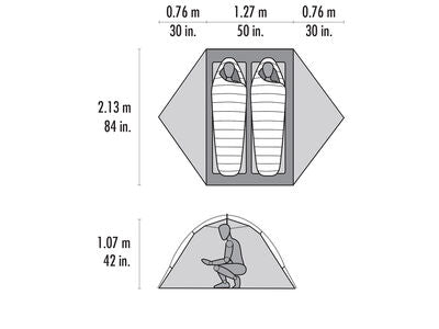 Load image into Gallery viewer, MSR Access™ 2 Two-Person, Four-Season Ski Touring Tent
