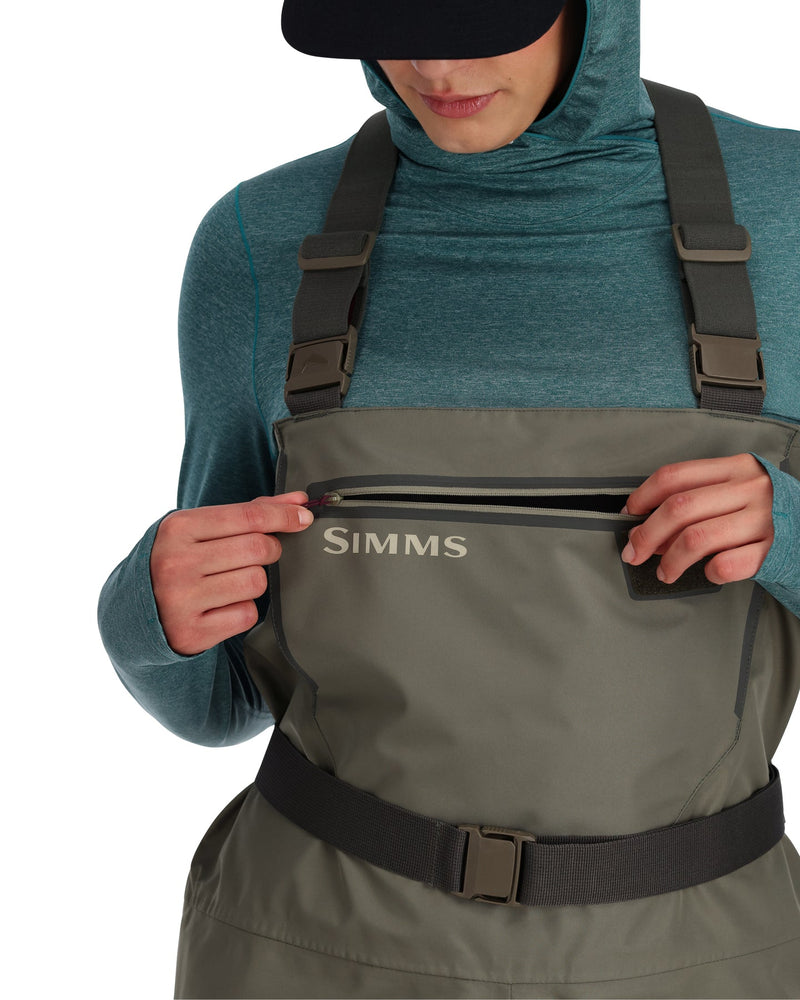 Load image into Gallery viewer, Simms Women's Tributary Stockingfoot Waders - Basalt
