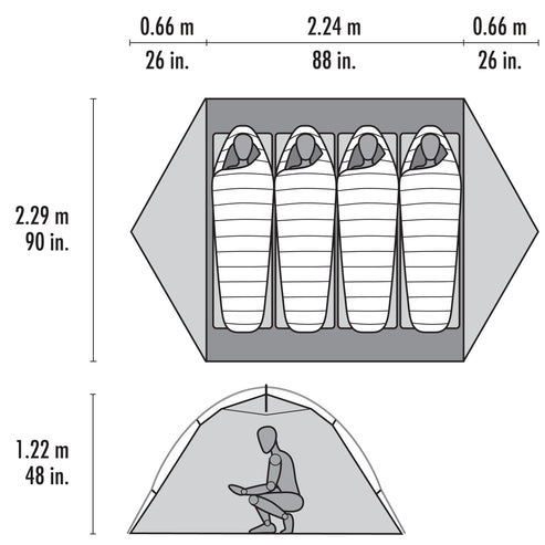 MSR  Elixir™ 4-Person Backpacking Tent