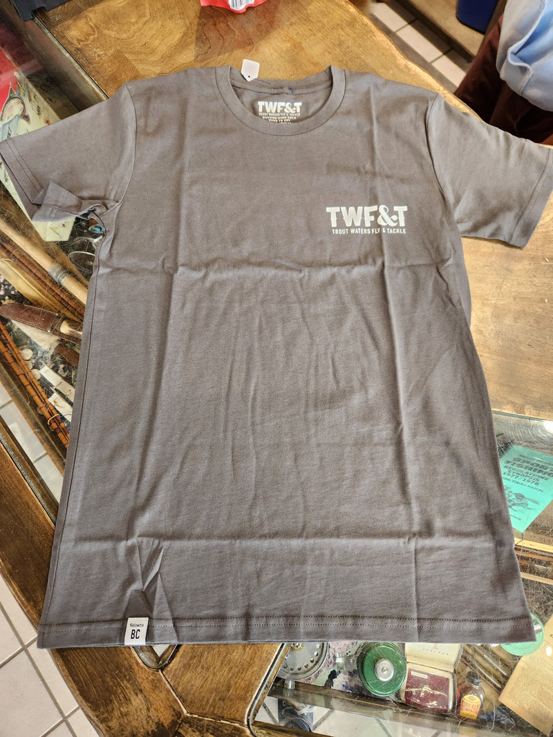 Load image into Gallery viewer, Trout Waters Fly &amp; Tackle T-Shirt
