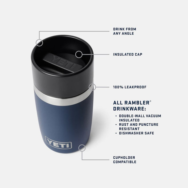 Load image into Gallery viewer, YETI Rambler 8 oz. Travel Bottle w/ Commuter Cap
