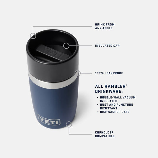 YETI Rambler 8 oz. Travel Bottle w/ Commuter Cap