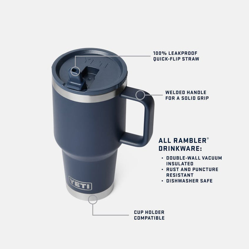 Load image into Gallery viewer, YETI Rambler 30oz Travel Mug w/ Colour-Matched Straw Lid
