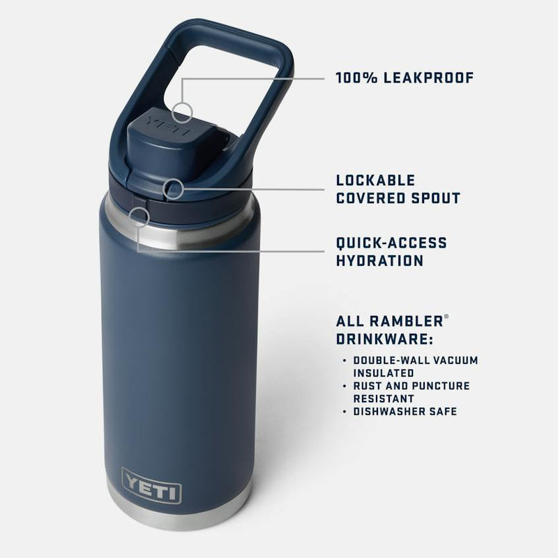 Load image into Gallery viewer, YETI Rambler 26 Oz. (769 ml) Bottle w/ Flip Chug Cap
