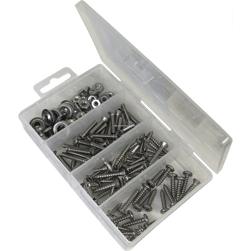 Invincible Marine 168 piece stainless stell fasterner/screw kit