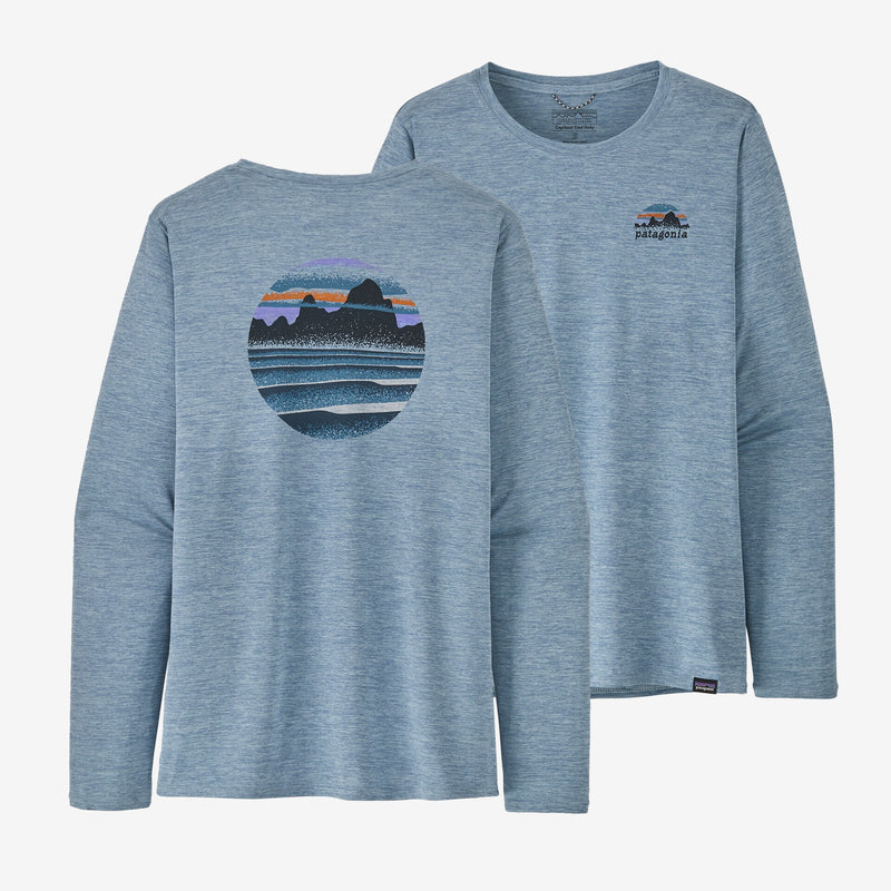 Load image into Gallery viewer, Patagonia Women&#39;s Long-Sleeved Capilene® Cool Daily Graphic Shirt
