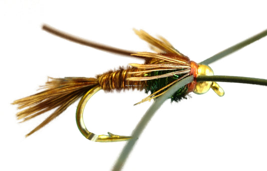 Gold Bead Rubber Leg Pheasant Tail
