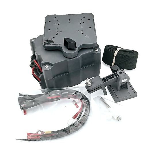 FishFinderMounts - 6.5Ah Float Tube Mount Kit - up to 7" screens