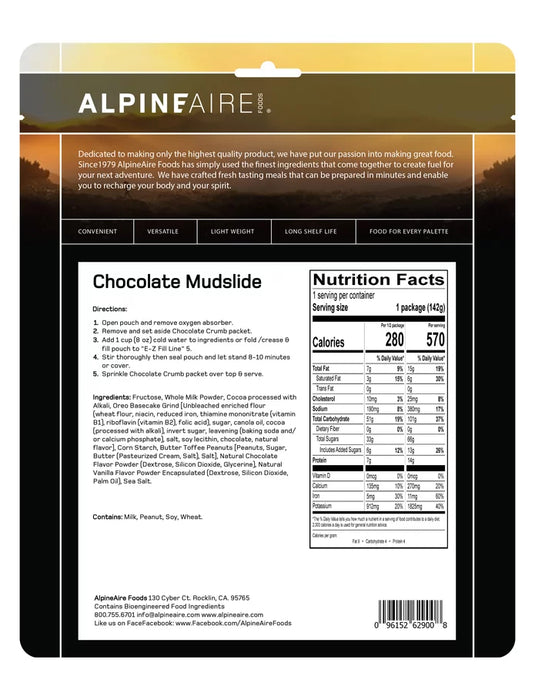 AlpineAire Freeze-Dried Meal Pouches