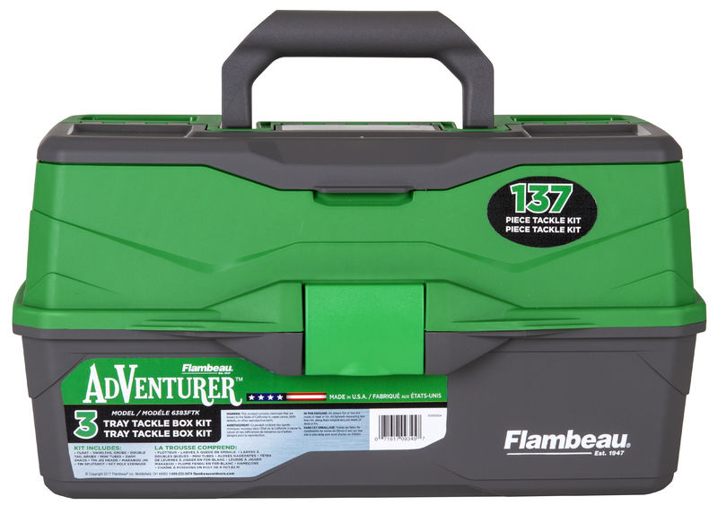 Flambeau Adventurer 3-Tray 137-Piece Tackle Box Kit