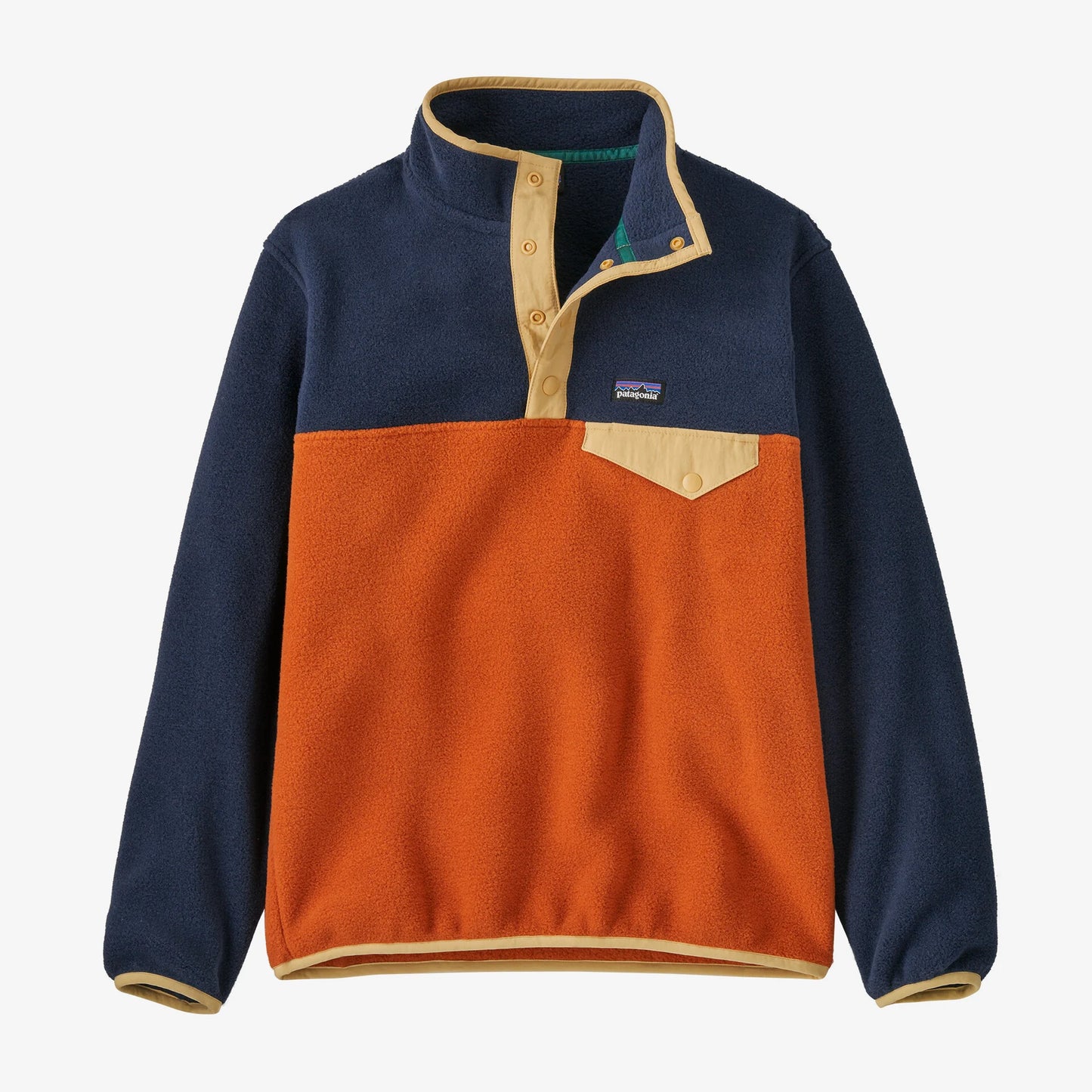 Patagonia Kids Lightweight Synchilla Snap T Fleece Pullover Redtail Rust S