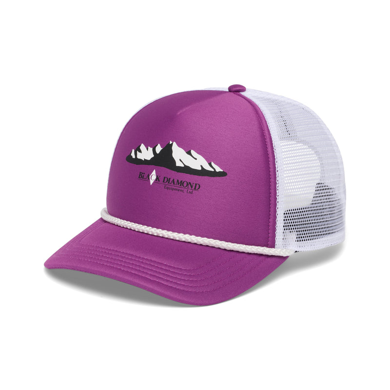 Load image into Gallery viewer, Black Diamond Flat Bill Trucker Hat
