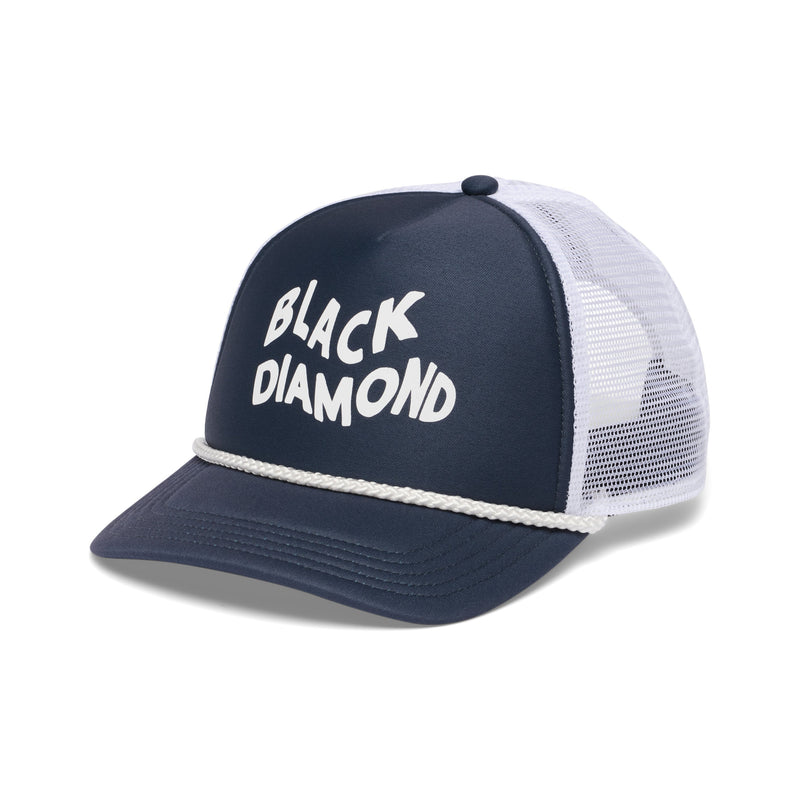 Load image into Gallery viewer, Black Diamond Flat Bill Trucker Hat
