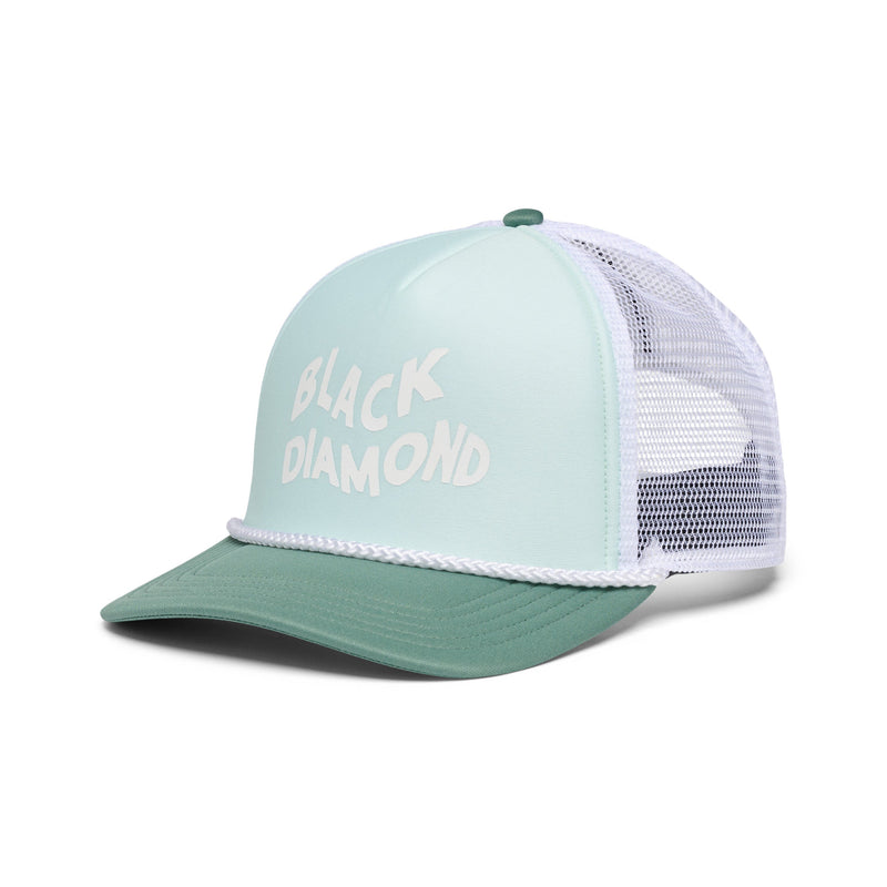 Load image into Gallery viewer, Black Diamond Flat Bill Trucker Hat
