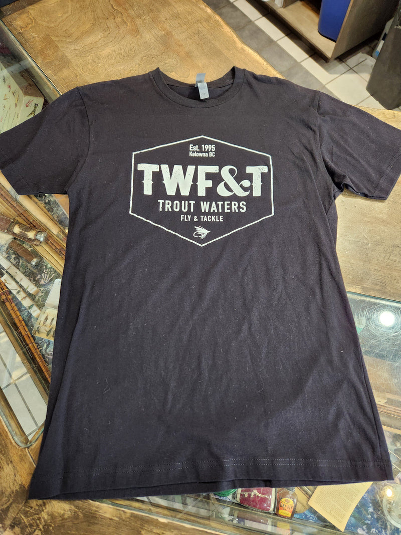 Load image into Gallery viewer, Trout Waters Fly &amp; Tackle T-Shirt
