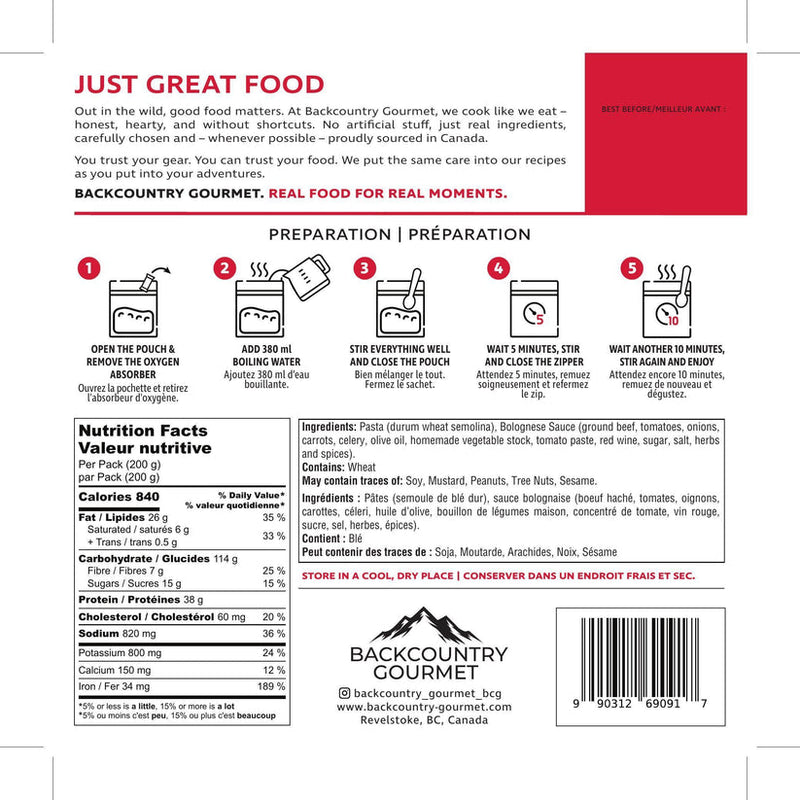 Load image into Gallery viewer, Backcountry Gourmet Meals
