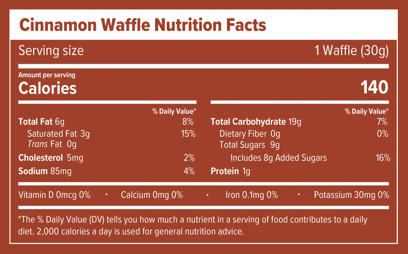 Load image into Gallery viewer, #flavor_energy waffle - cinnamon
