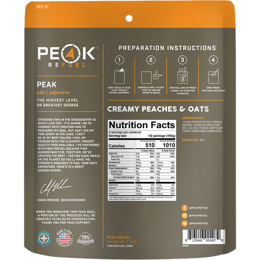 Peak Refuel Meal Pouches