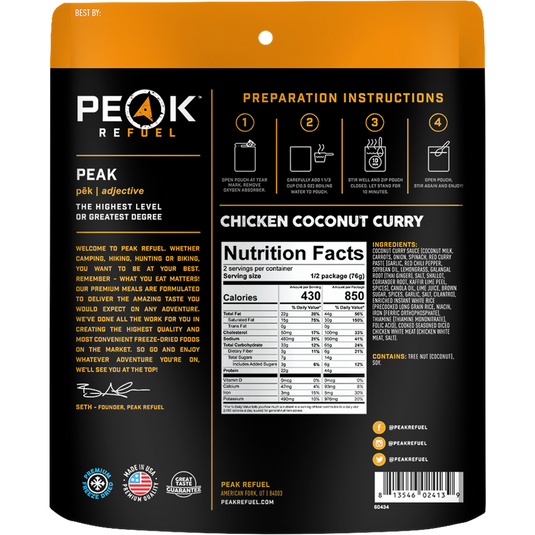 Peak Refuel Meal Pouches