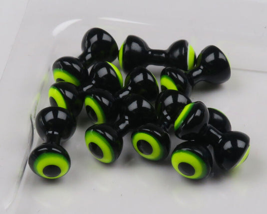 Hareline X-Large Double Pupil Brass Eyes