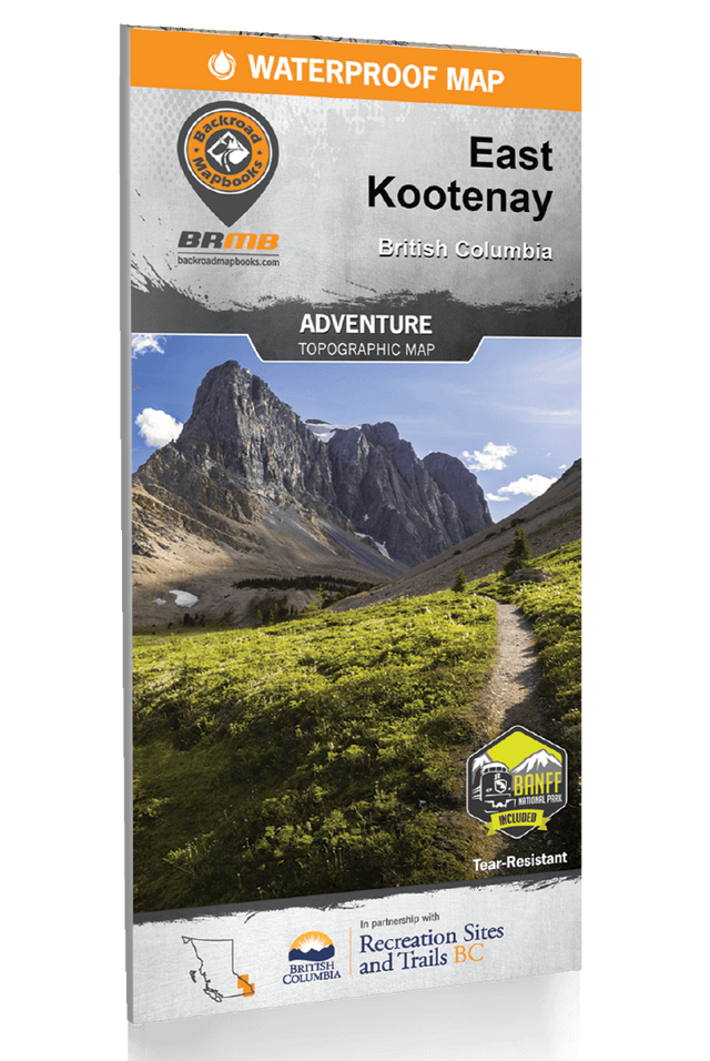 Load image into Gallery viewer, Backroad Mapbooks Waterproof Map - East Kootenay BC 3rd Edition - Adventure
