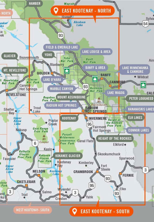 Backroad Mapbooks Waterproof Map - East Kootenay BC 3rd Edition - Adventure