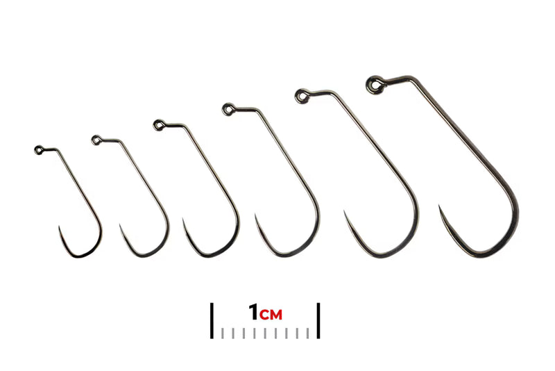 Load image into Gallery viewer, Fullingmill Jig Force Long Black Nickel Barbless
